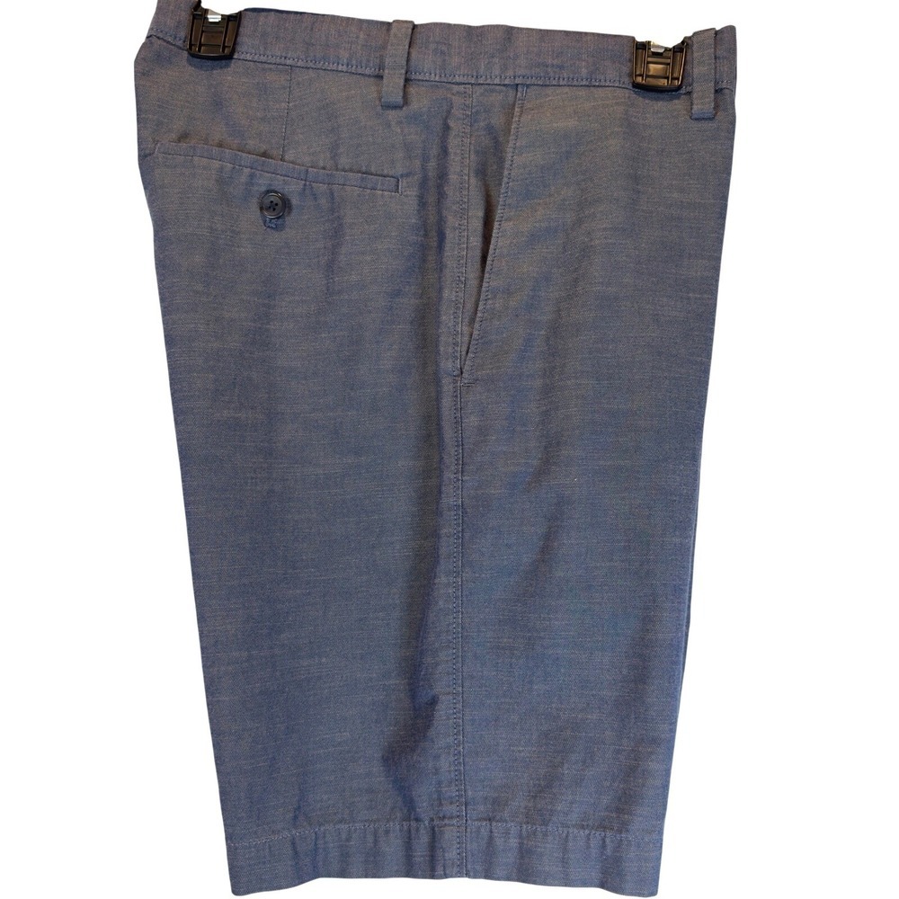 Banana Republic Aiden Chino Shorts Blue Men's 31 100% Cotton Flat Front
